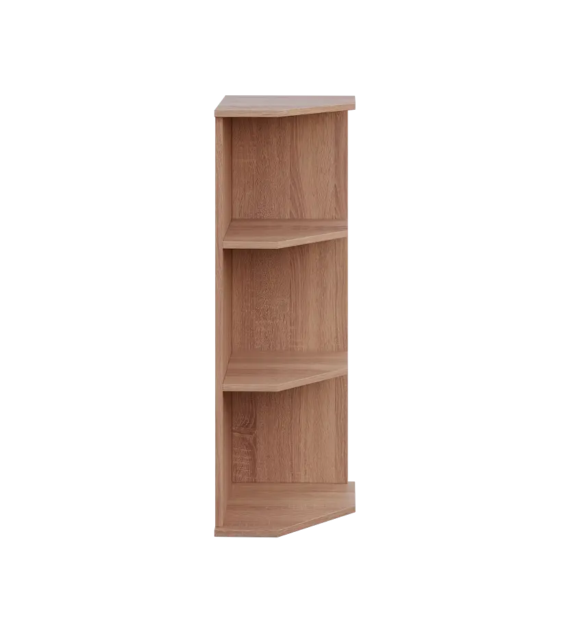 LZ 3 - 3 kancelářská skříň, rohová, pravá, 1107x360x400, dub bardolino